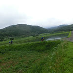 ここは、知覧城の出城、亀甲城の麓にある田園。　