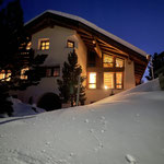 Casa Godin da Larschs im Winter in Maloja im Oberengadin