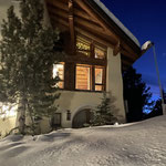 Casa Godin da Larschs im Winter in Maloja im Oberengadin
