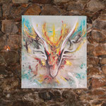 "Erinnerungen an Avalon", 90x110cm, Ausstellung im Ansitz Kränzel Tscherms