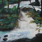 Bachlauf, Acryl auf Leinwand, 50 x 60 cm