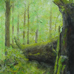 Feenwald, Acryl auf Papier, 55 x 42 cm