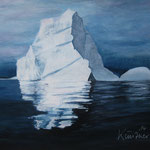 Eisberg, Acryl auf Papier, 50 x 64 cm