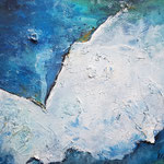 Flügel, Acryl und Mischtechnik auf Leinwand, 40 x 50 cm