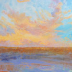 Gypsy Clouds at Sunset - oil- 36"x36" 