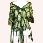 Schal Nr. | Scarf No. 402  |  125 €   |   Chiffon/Merino gefilzt/felted   |   individualisierbar