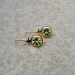 750er GG-Ohrhänger mit Peridots