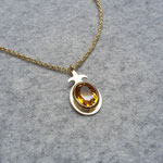 750er GG-Anhänger mit Citrin