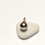 750er GG-Anhänger mit Tahitiperle