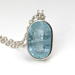 925er Silberanhänger mit Aquamarin, 890 Eur mit Kette