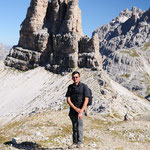 Io in cima al Sasso di Sesto sullo sfondo la Toblin