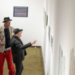 Gegensätzliche Parallelen, Ausstellungseröffnung: David Hardy (links)