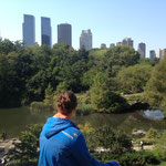 on top of a hill in the Central Park