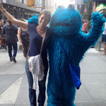 and Hanna with Cookie monster