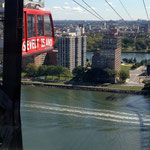 on the aerial tramway from Manhattan to Roosevelt Island