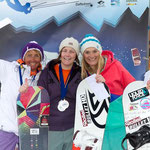 Europameisterschaft Race: 2. Astrid Berz (SUI), 1. Christine Bönniger (GER), 3. Inga Wobker (GER) © Tobias Eble (www.kitepix.net)