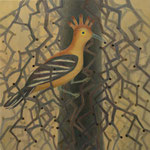 「Sanctuary of Peace（Hoopoe）」キャンバスに油絵具／1000×1000mm（S40）（photo：Tamotsu Kido）