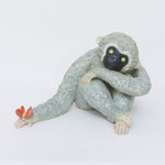 「Your Kindness Warmed My Heart」陶に釉薬／W330×D250×H210mm