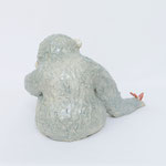 「Your Kindness Warmed My Heart」陶に釉薬／W330×D250×H210mm