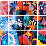 Pieces of Me - Dec. 1997 acrylic (4’ X 4’)