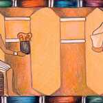 Exchange Of Flesh: The Trade For Sin: Ancient Egypt 5/00 color pencil