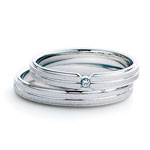 【QCPMM-7 Pt950】￥64,000（税別）　【QCPMM-107 Pt950】￥66,000（税別）ダイヤモンド1ピース