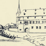 Zeichnung des Comthurhofes von 1842