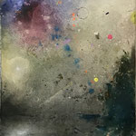 Lux Aeterna, 50x40 cm, mixed media on canvas