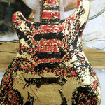 'Yepes Signature' PRS Custom "Chingon Scorpion" Guitar (in progress) at Studio .357 Blue Star, Big Tex Grain Mills, San Antonio, Texas  USA (Robert Rodriguez Collection).