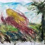 Field Angel, 1995. 50 x 38 in. Oil paint on rag paper. #95PA040AB