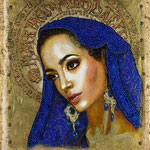 Magdalena V ©2008, Acrylic on Canvas, Dimensions 18" w x 24" h, Private Collector
