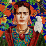 Frida: In the Garden of Memories II ©2024, Dimensions: 16" w  x 20" h, Acrylic on Canvas, Private Collector