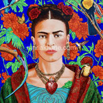 Frida: In the Garden of Memories ©2024, Dimensions: 16" w  x 20" h, Acrylic on Canvas, Private Collector
