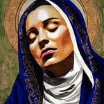 Ave Maria ©2010, Acrylic on Canvas, Dimensions 16" w x 20" h, Private Collector