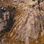gelb: Originaleinsteg; violett: Variante (2 SL)