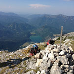 Blick vom Gipfel zum Almsee