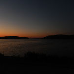 Die Donau bei Sonnenuntergang