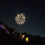 Wir genießen das 4th of July Feuerwerk
