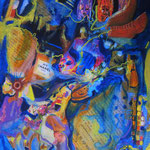 "Je m'ennivre ardemment des senteurs confondues"- Collage Acrylique, format 4