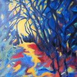 au bout du chemin etude 30x30 cm