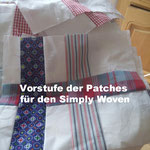 Simply-Woven-Quilt in Arbeit