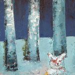 "Fuchs" . 2013 . Werk No.99 . Oel auf Leinwand . 150x83