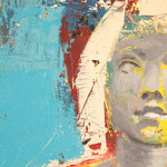 DETAIL von "Stehende + Tür" . 1998 . Werk No.33 . Oel auf Leinwand . 150x100