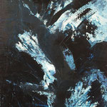 "Vulcano" . 1998 . Werk No.44 / 2 . Oel auf Leinwand . 150x61