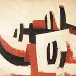 "Profil liegend" . 1997 . Werk No.23 . Oel auf Leinwand . 90x72