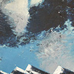 "Nacht" . 1998 . Werk No.35 . Oel auf Leinwand . 155x67