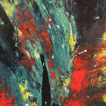 "Vulcano" . 1998 . Oel auf Leinwand . 100x55