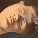 DETAIL von "Zwei Figuren" . 1997 . Werk No.21 . Oel auf Leinwand . 150x120