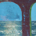"Pfeiler" . 2011 . Werk No.92 . Oel auf Leinwand . 48x44