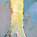 "Baum + Wurzel" . 1999 . Werk No.71 . Oel auf Leinwand . 145x80
